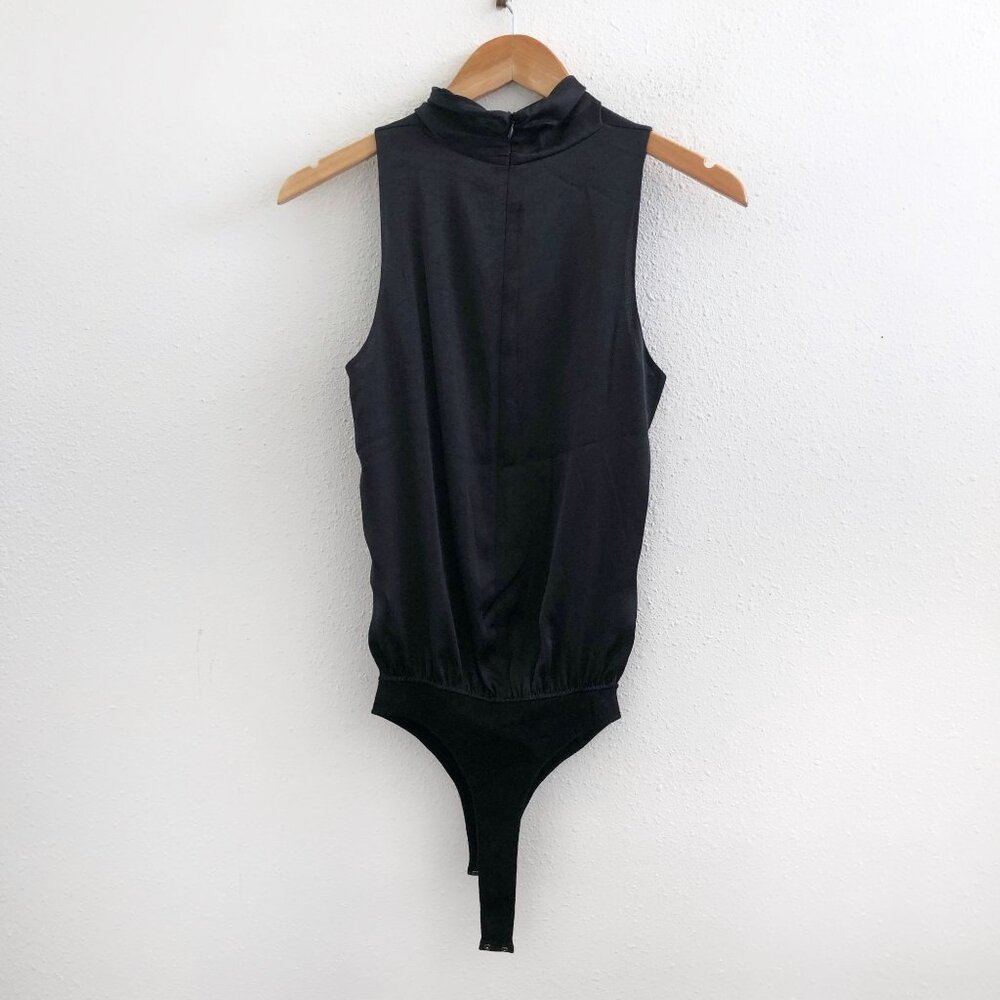 VINCE‎ Sleeveless Draped Turtleneck Bodysuit Size XS - Picture 2 of 13